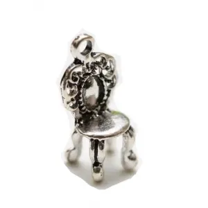 Zawieszka metalowa Charms ScrapBerry's Tron Srebro, 27mm